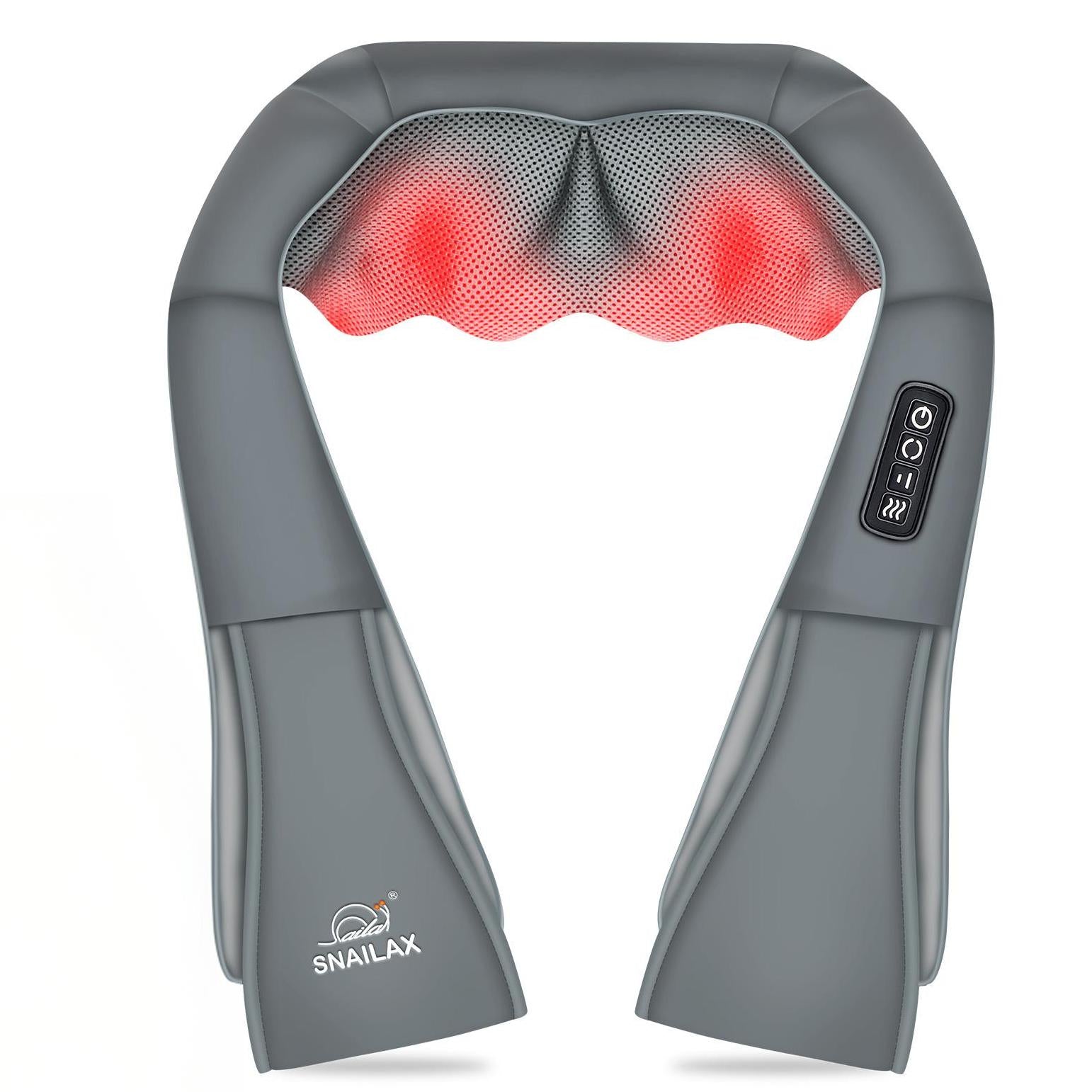 Shiatsu Neck Massager with Heat - Portable Neck and Shoulder Massager for Pain Relief