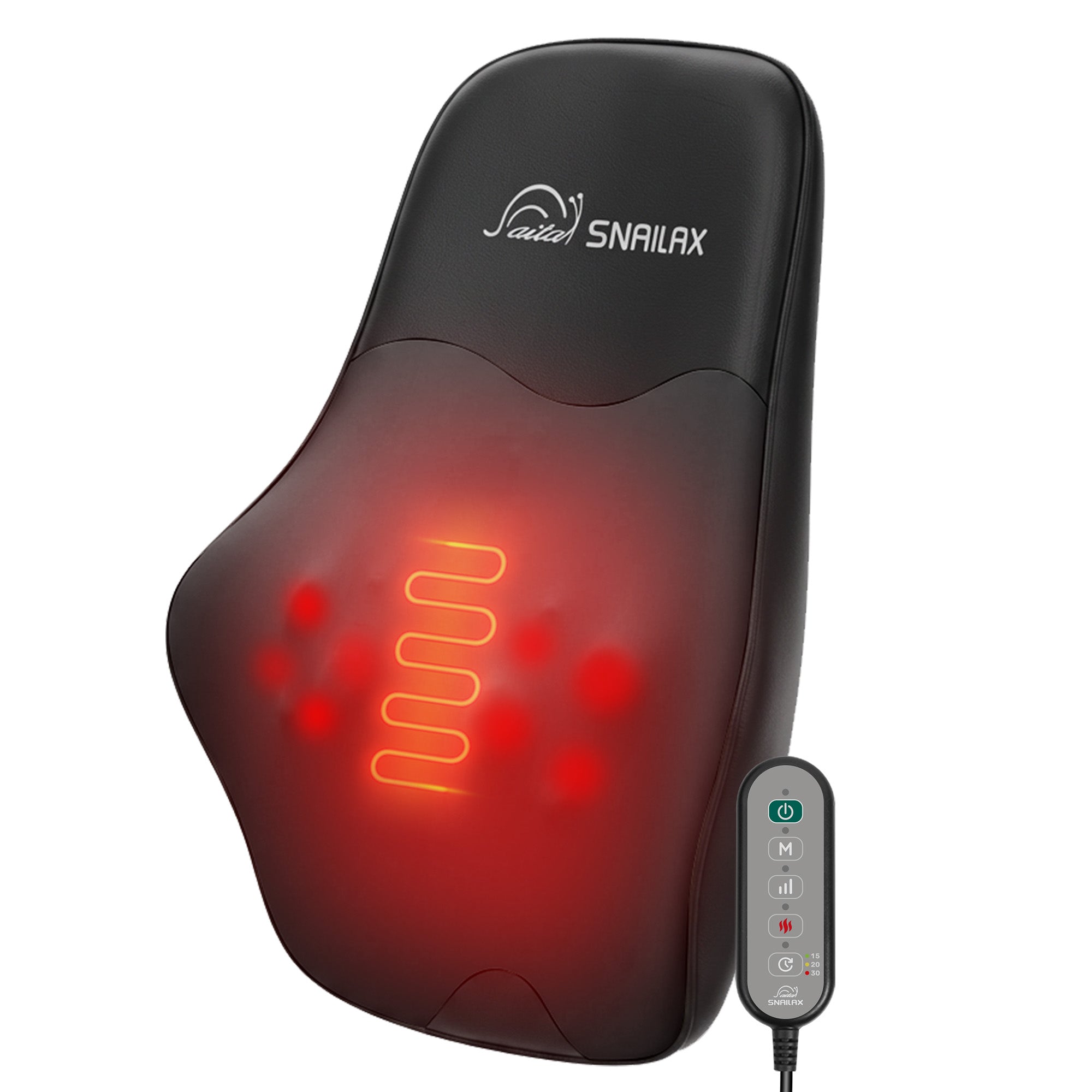 Neck & Back Massager with Heat, 4D Deep Kneading Shiatsu 8 Massage Nodes