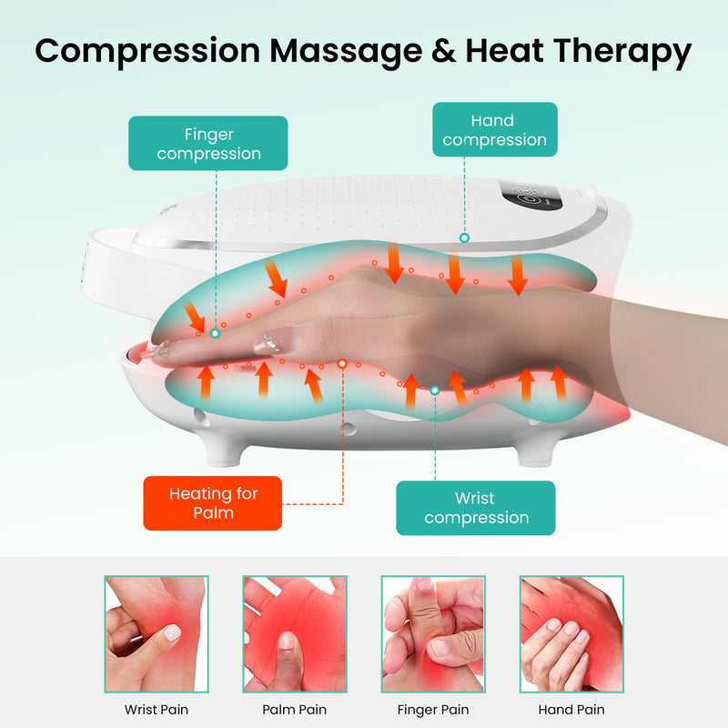 Snailax Upgraded Hand Massager with Heat - SL-423-APP