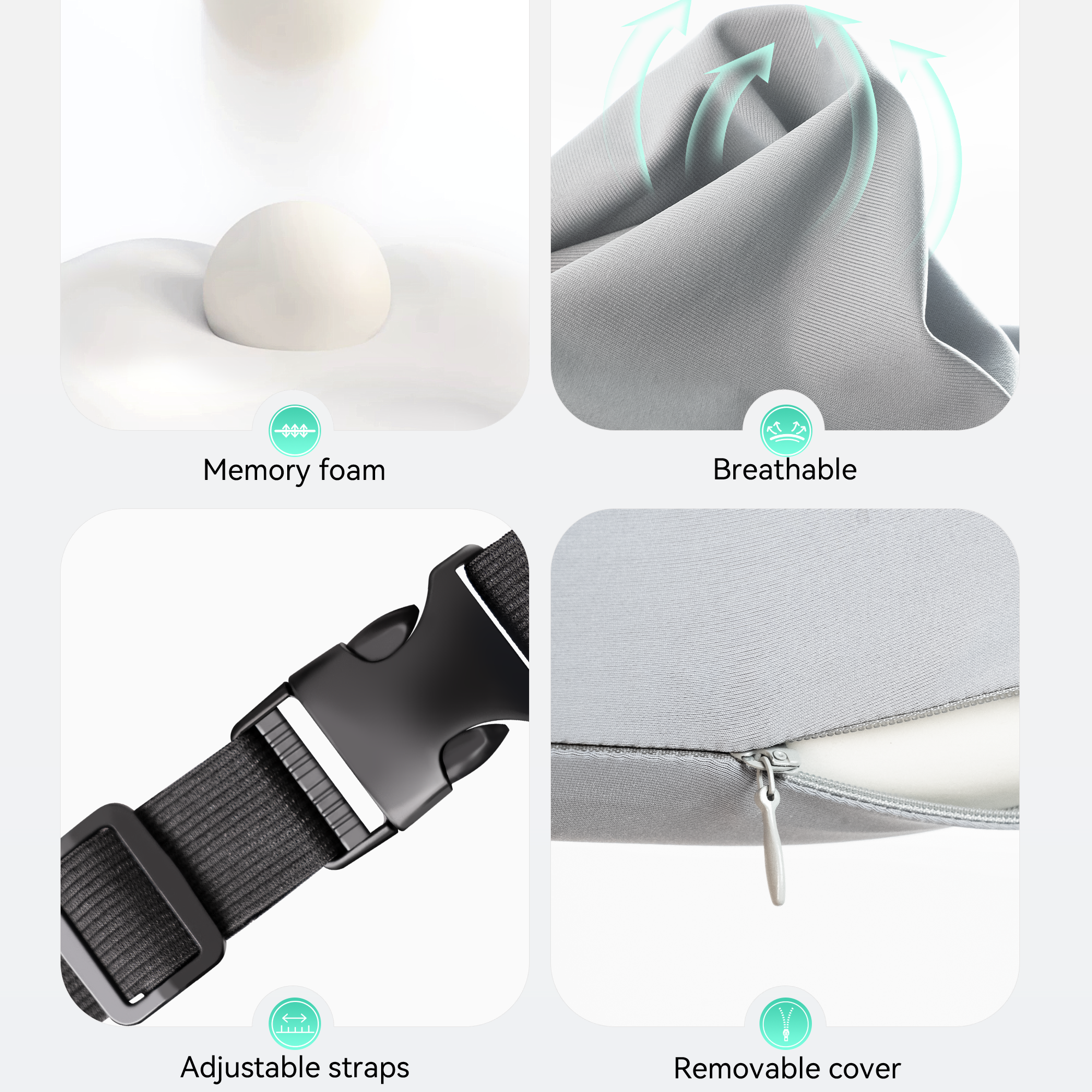 Snailax Memory Foam Lumbar Support Pillow for Office Chair & Car Seat