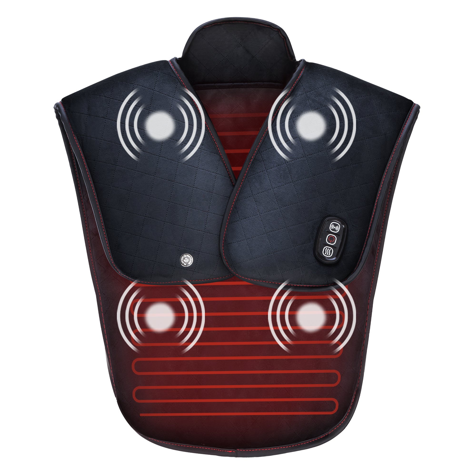 Heating Pad for Neck and Shoulders, Large Heat Pads for Back Pain, Cramps, Electric Back Massager with Fast Heating