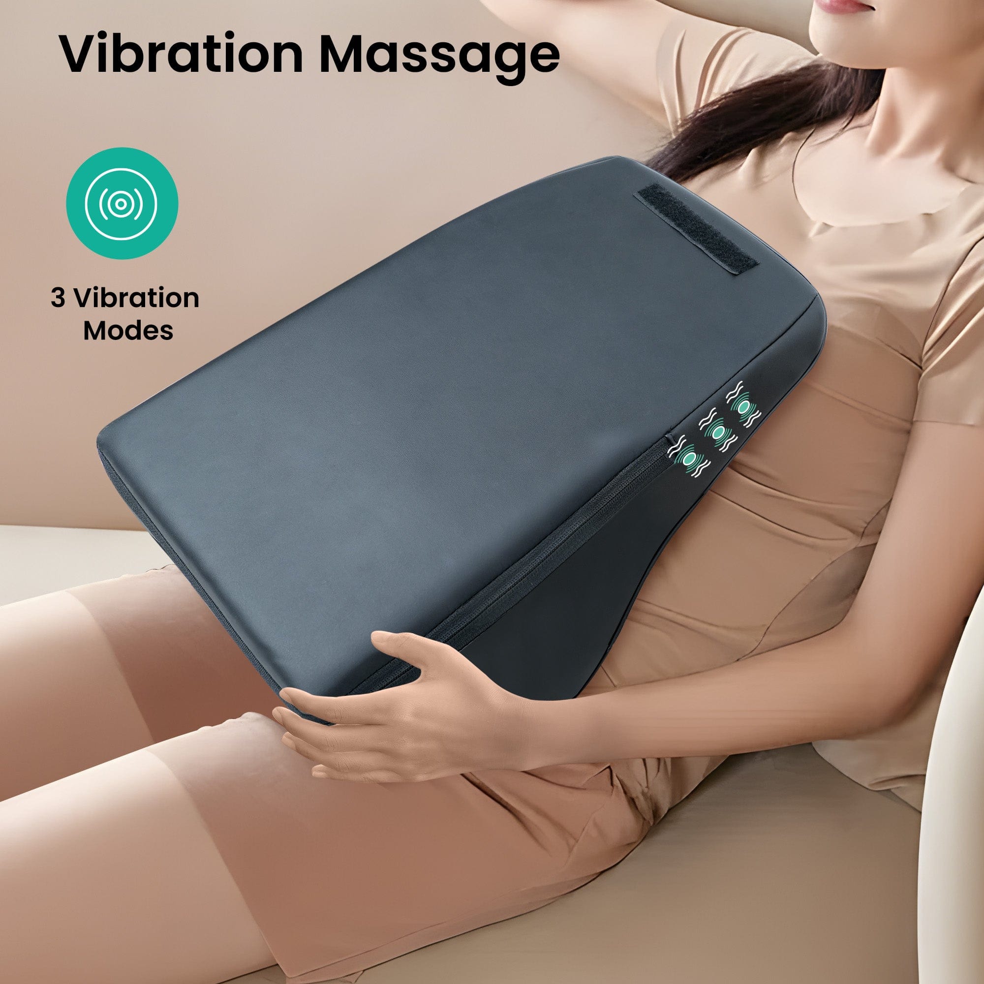 Snailax Lumbar Support & Massager Snailax Back Massager for Back Pain Deep Tissue, Shiatsu Lower Back Neck Massager with Heat, Kneading Massage Pillow for Back Neck Shoulder - 128