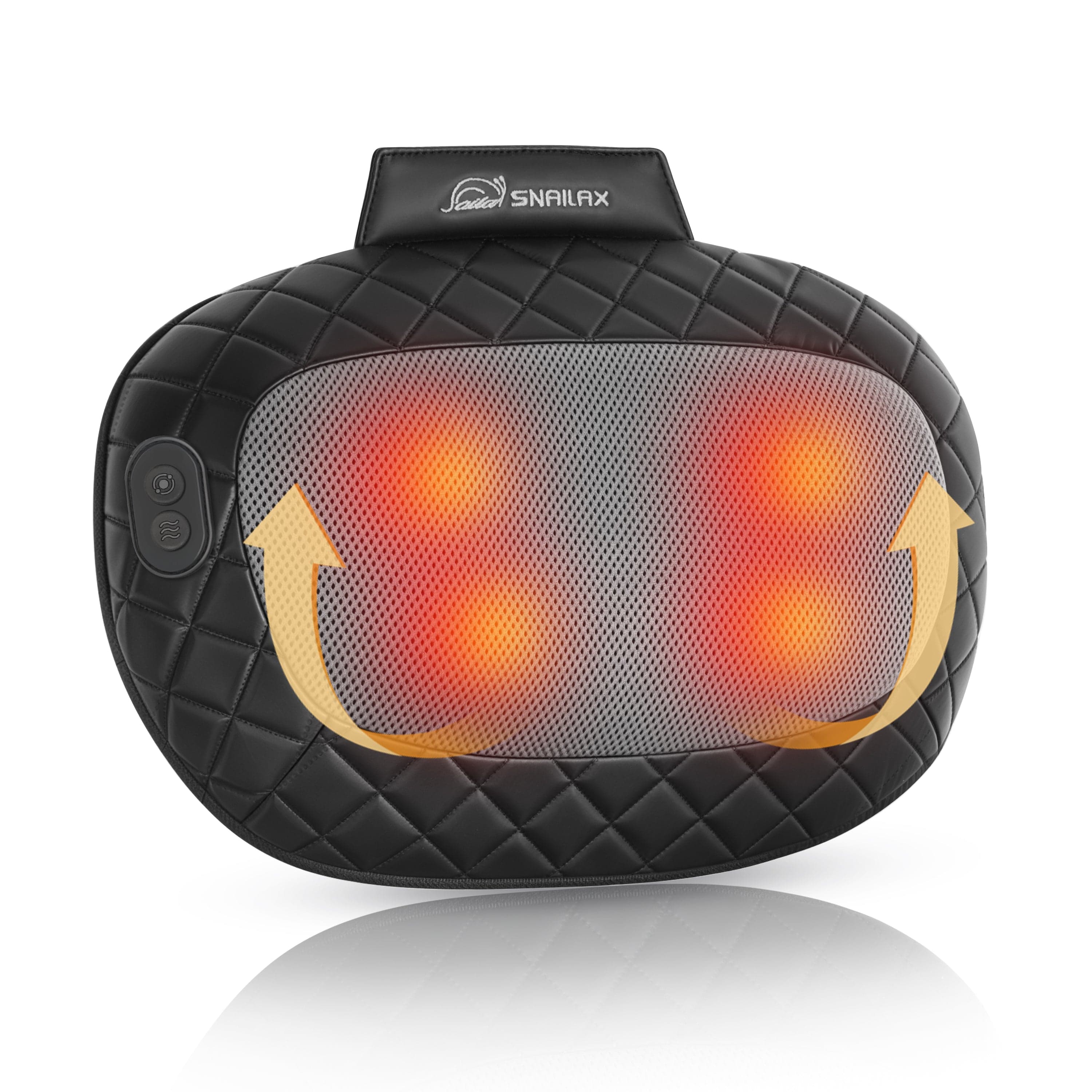 Snailax Neck Massager Snailax Shiatsu Back and Neck Massager with Heat, Electric Massager for Shoulder, Neck, Back, Kneading Deep Tissue Massage Pillow - 618B