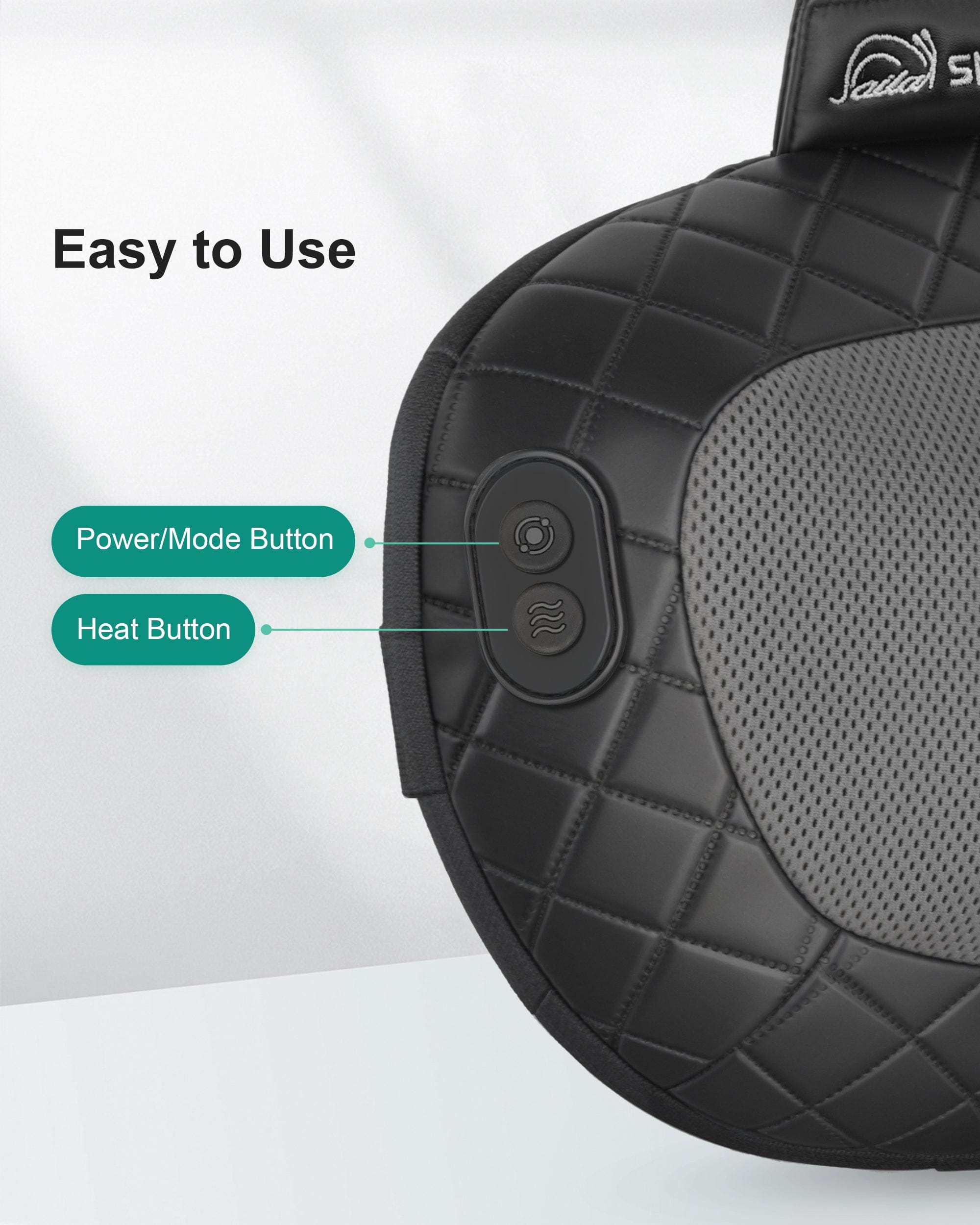 Snailax Neck Massager Snailax Shiatsu Back and Neck Massager with Heat, Electric Massager for Shoulder, Neck, Back, Kneading Deep Tissue Massage Pillow - 618B