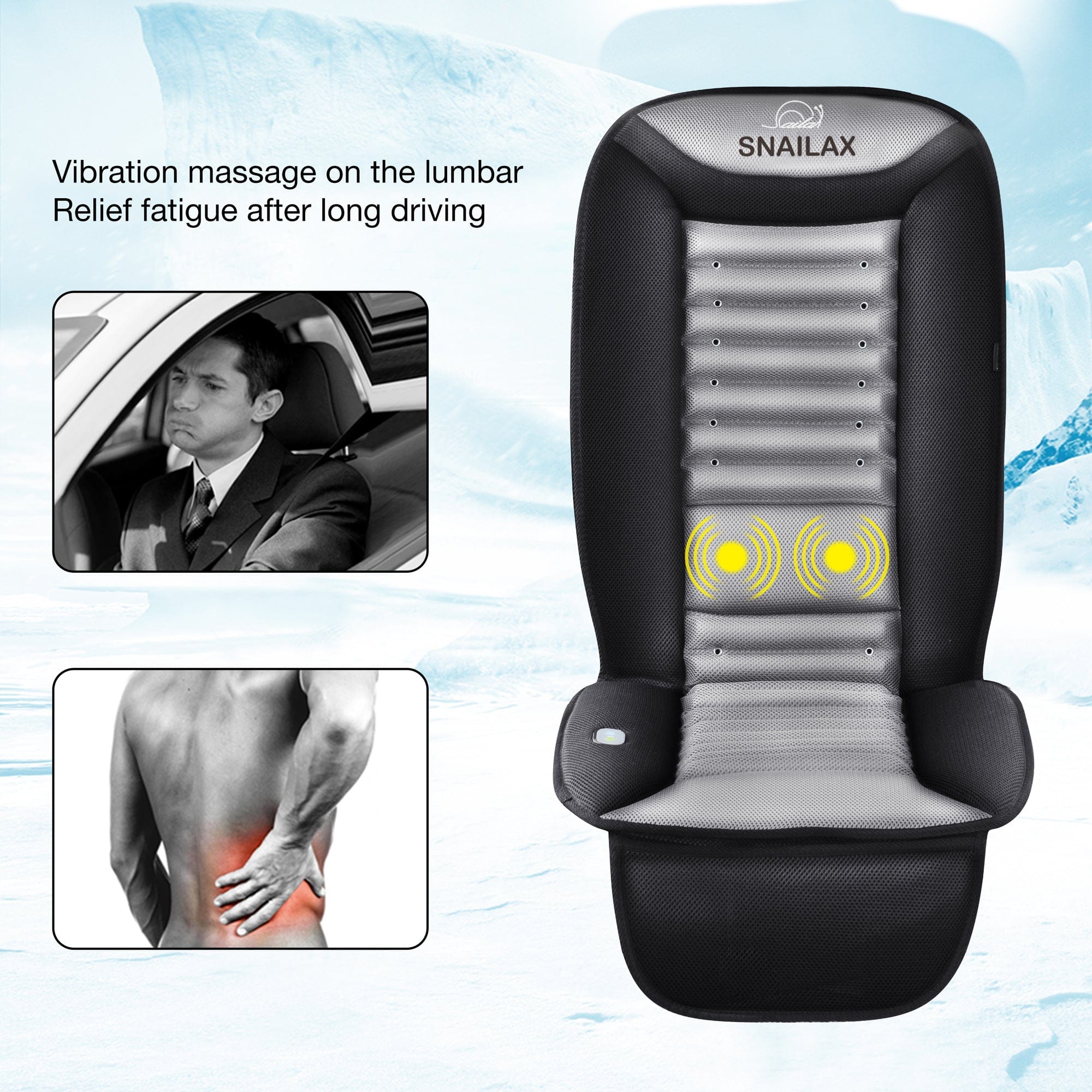 Snailax USA Snailax Cooling Car Seat Cushion with Vibration Massage - 252