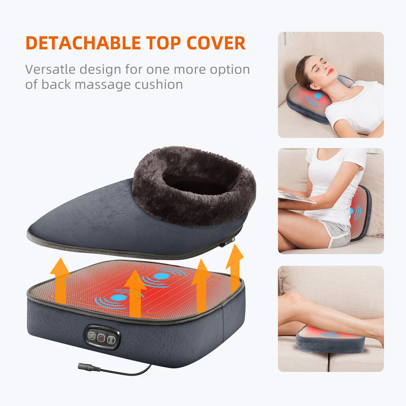 Snailax 3-in-1 Foot Warmer and Vibration Foot Massager & Back Massager with Heat -- 522VG