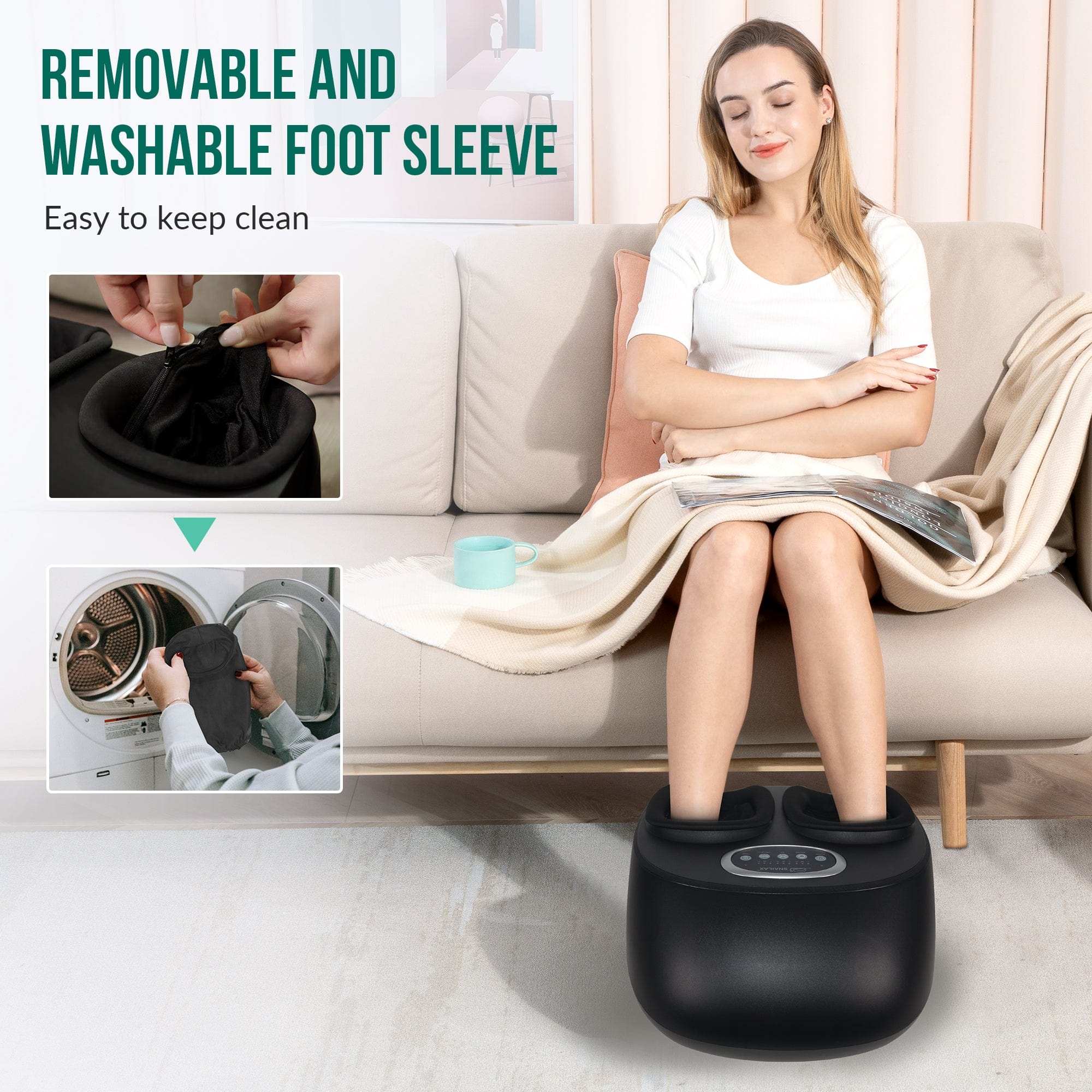 Removable and Washable Foot Sleeve Foot Massager 527