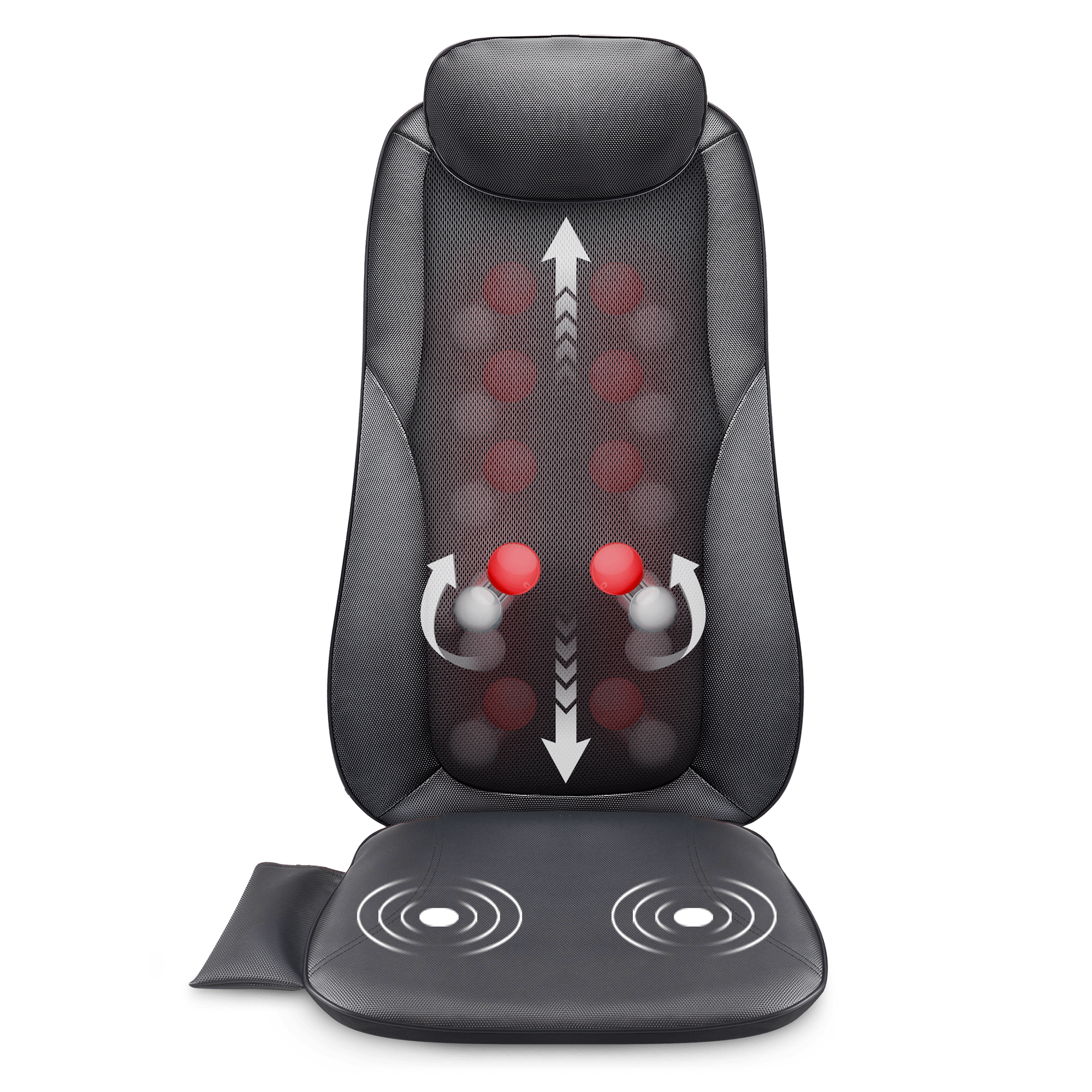 SNAILAX Back Massager 3D/2D Shiatsu Back Massage Chair Pad