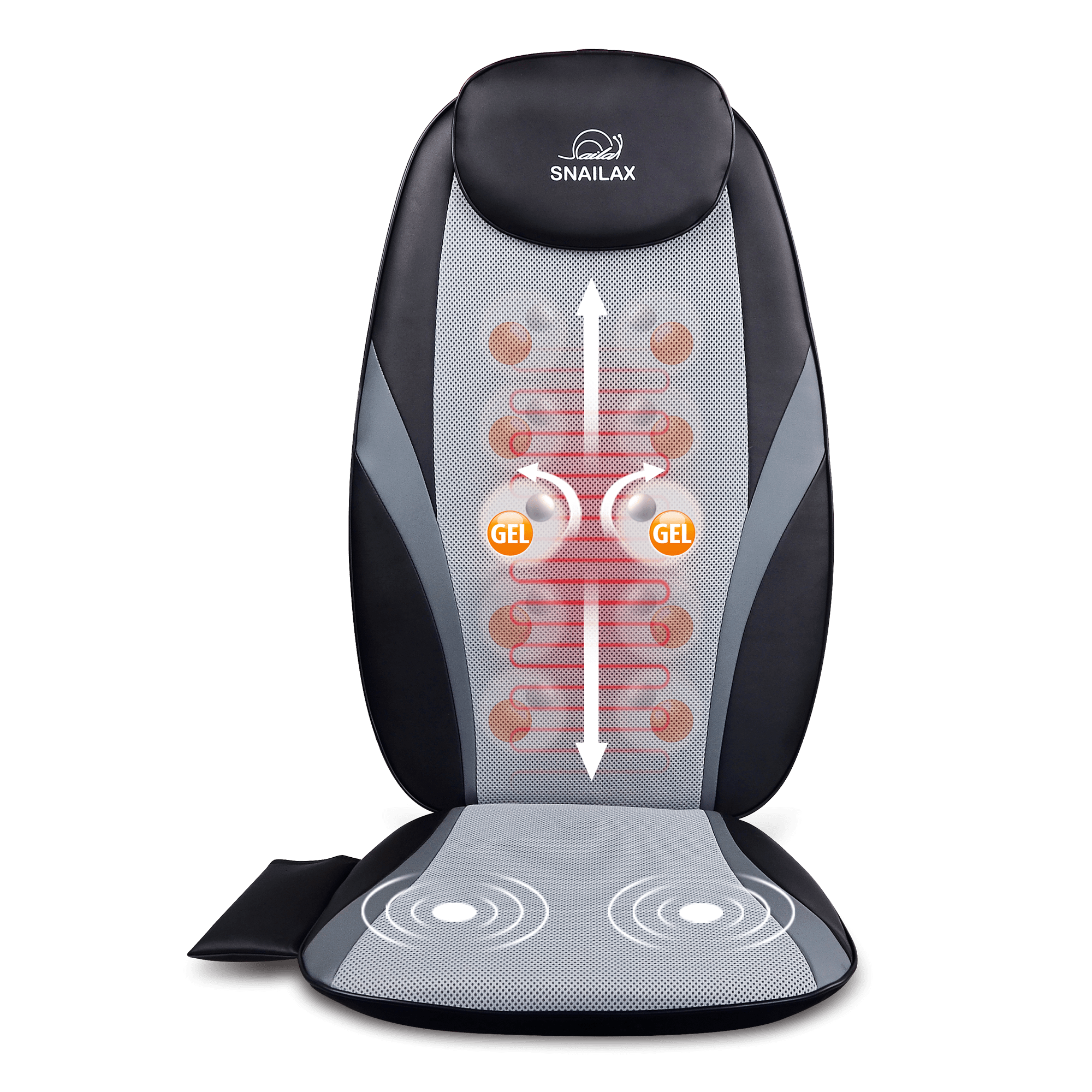 Full Back Massager with Heat -2D/3D Shiatsu Massage Seat Cushion with 10  Massage Nodes, Massage Chair Pad, Rolling Kneading Massage Pads for Back