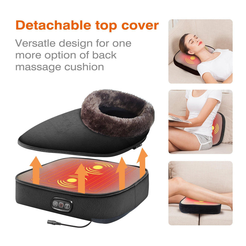 SNAILAX Foot massager Foot Warmer & Back Massager with 3-in-1 Vibration design - 522V