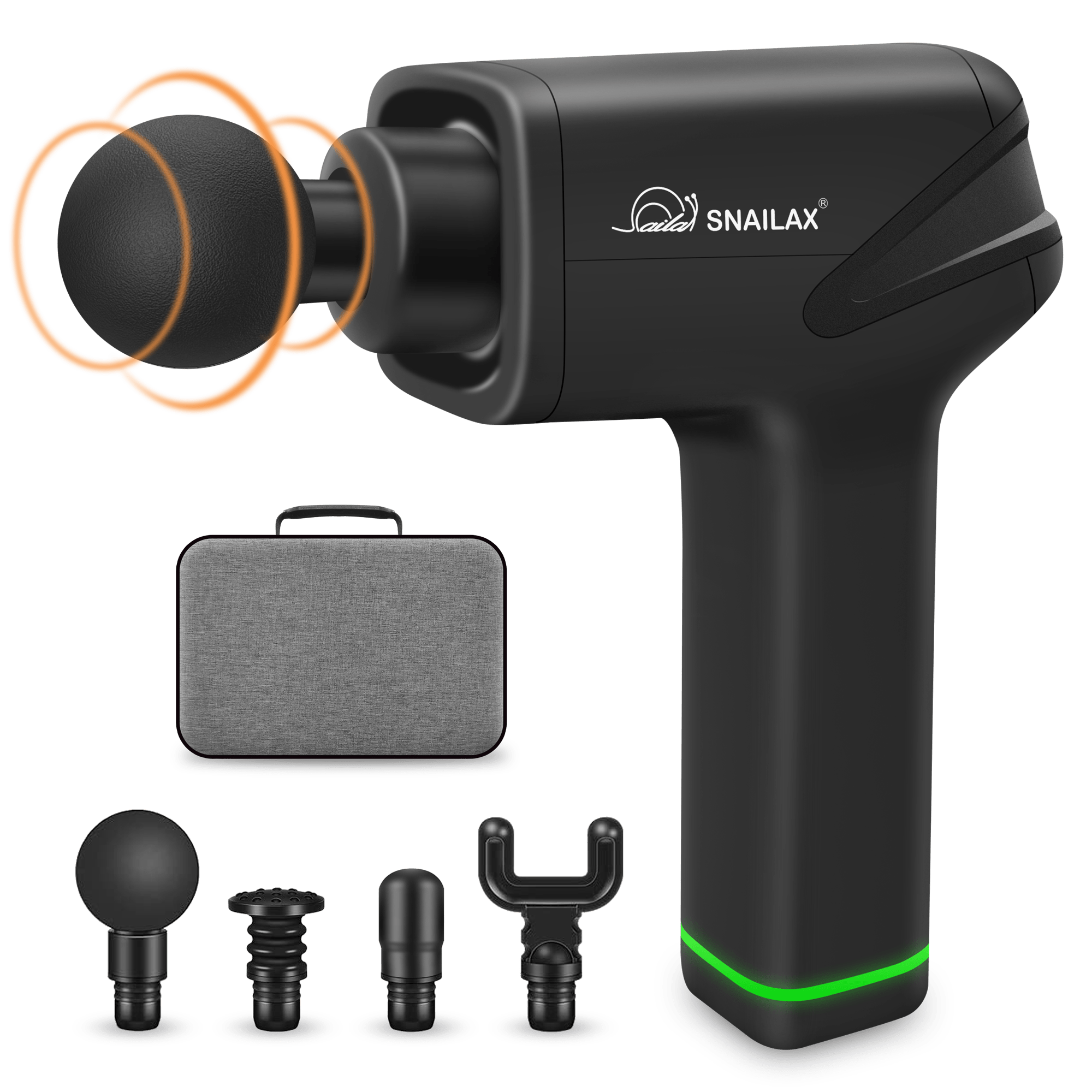 SNAILAX Handheld Cordless Massage Gun with Deep Tissue Percussion - 491