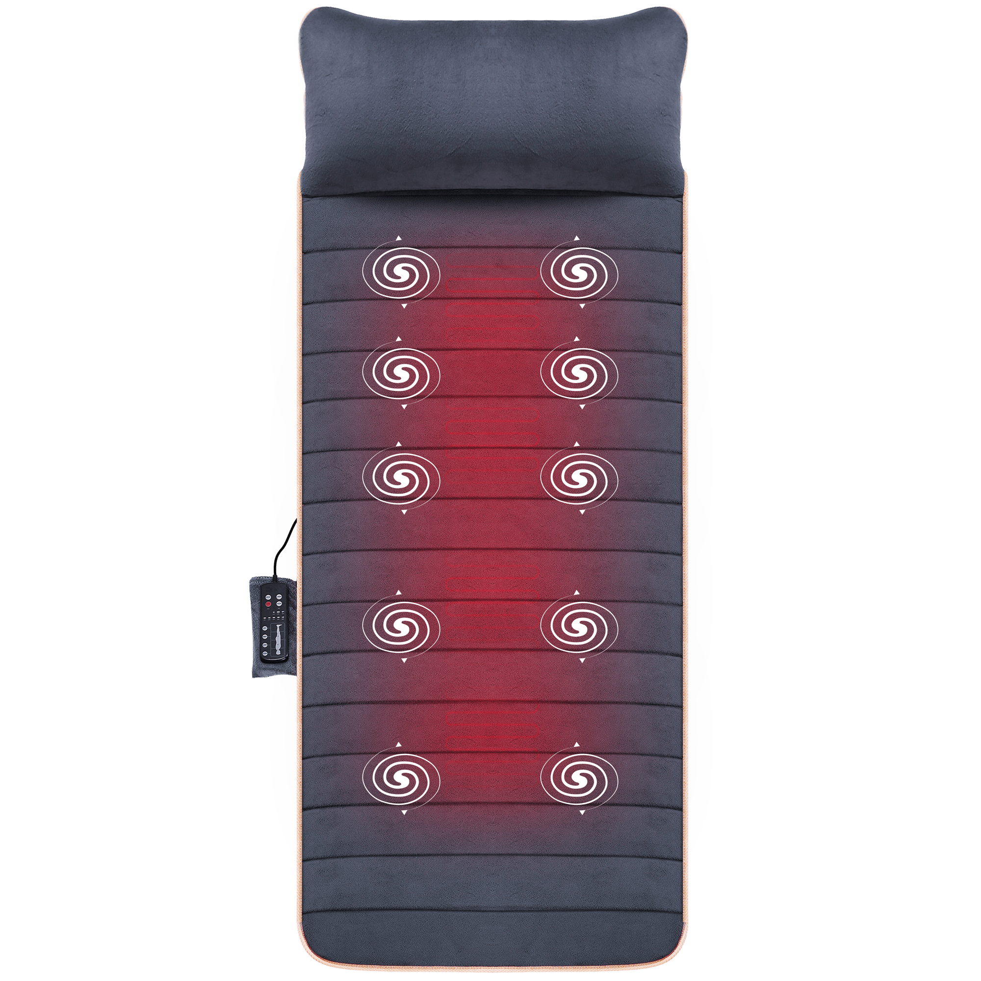 Massage Mat with 10 Vibrating Motors and 4 Therapy Heating pad -363