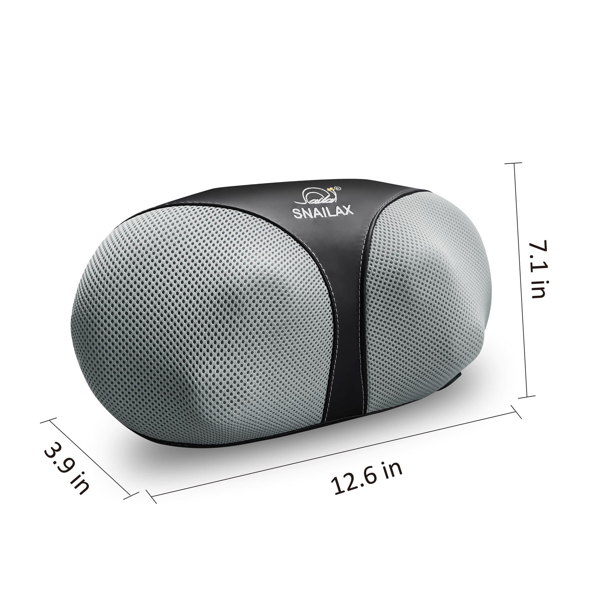 SNAILAX Neck Massager Shiatsu Kneading Electric Massage Pillow with Heat - 618N