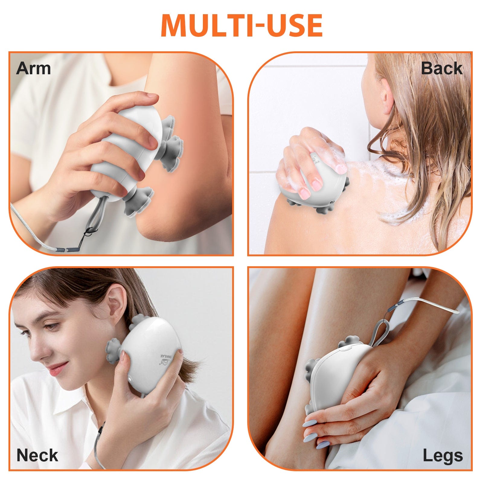 Snailax Snailax Cordless Electric Scalp Massager, Portable Head Massager -- 49A1