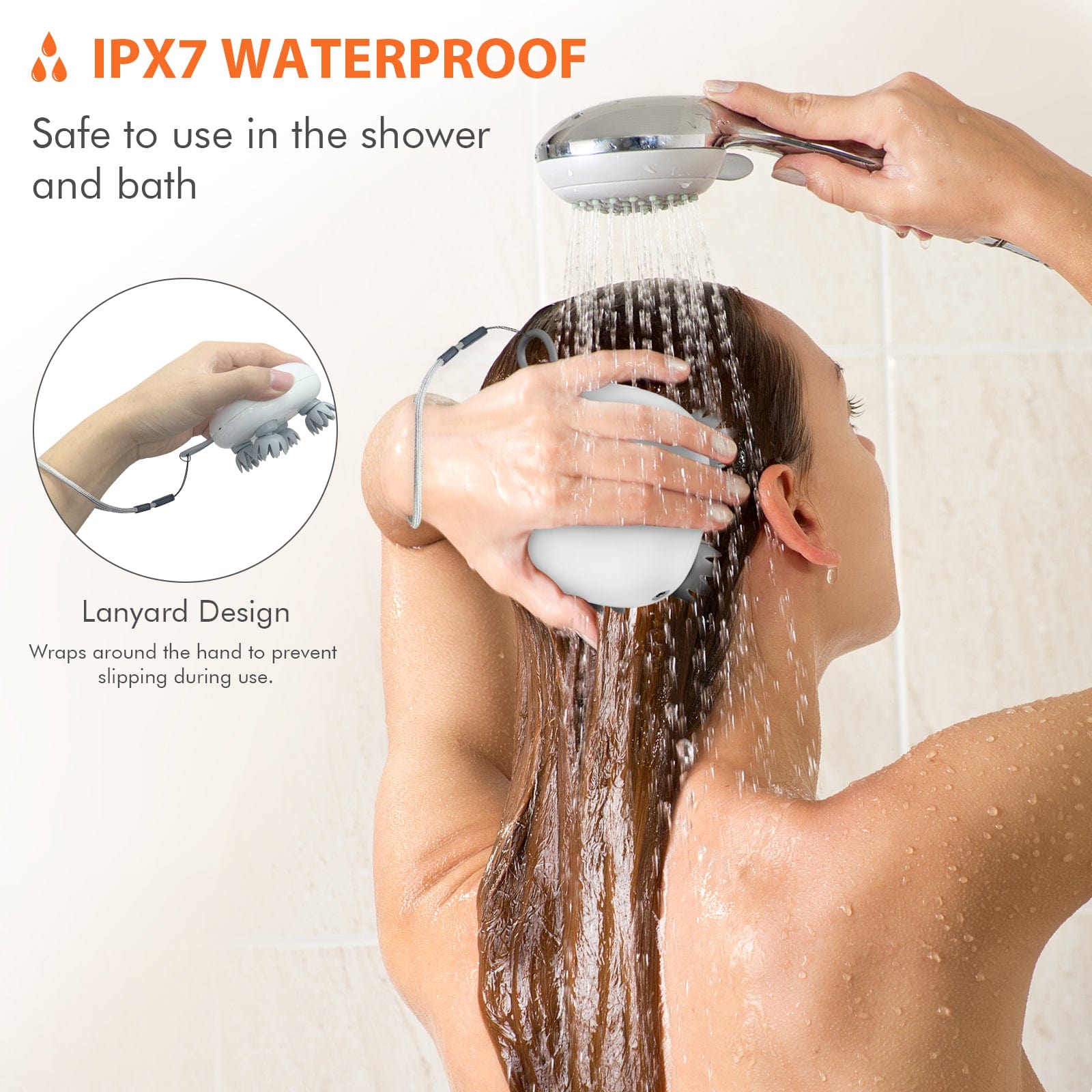 Snailax Snailax Cordless Electric Scalp Massager, Portable Head Massager -- 49A1