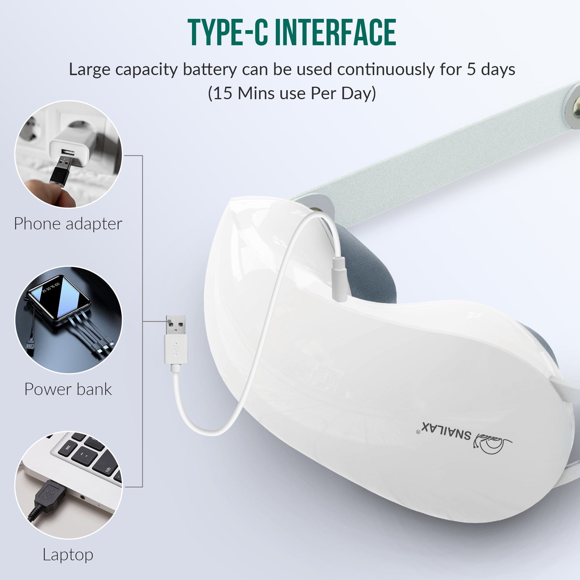 Snailax Snailax Cordless Neck Massager with Heat, Shiatsu Back Massage Pillow --SL-612