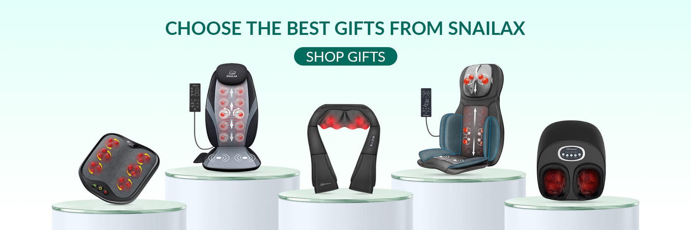 Snailax - Hand Massager - Neck and Back Massager - Head Therapy with Vibration - Acupressure - Shiatsu Neck Massager.