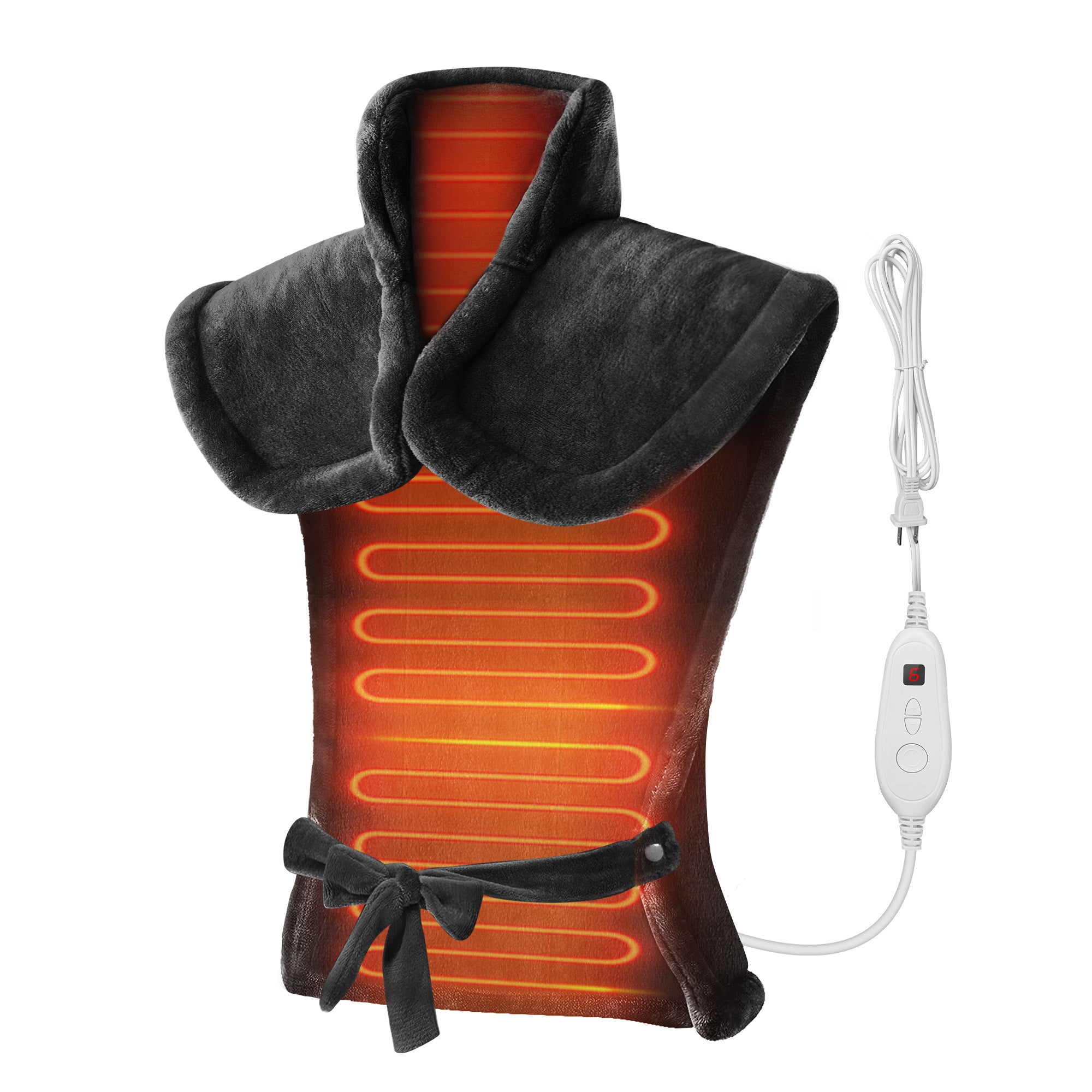 XL Electric Heating Pad - Full Coverage for Neck, Shoulders & Back Pain Relief