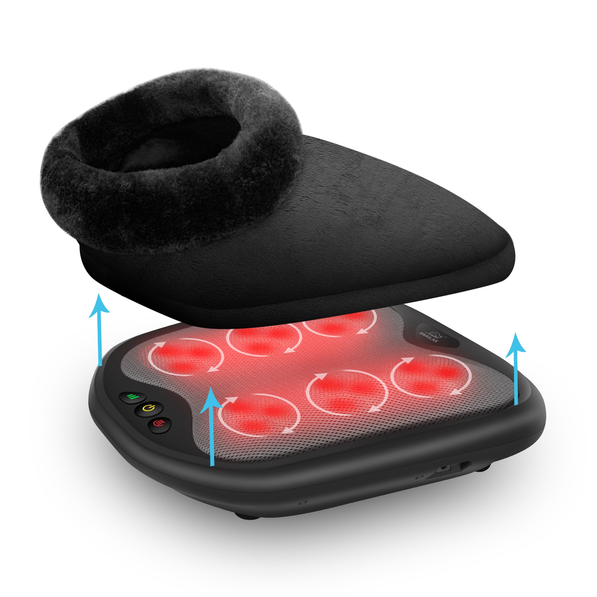 Snailax Shiatsu Foot Massager with Heat, FSA HSA Eligible, Washable Cover - 593