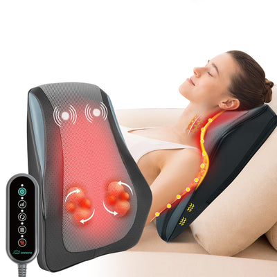 Snailax Lower Back Massager for Back Pain Deep Tissue with 3D Kneading and Heat