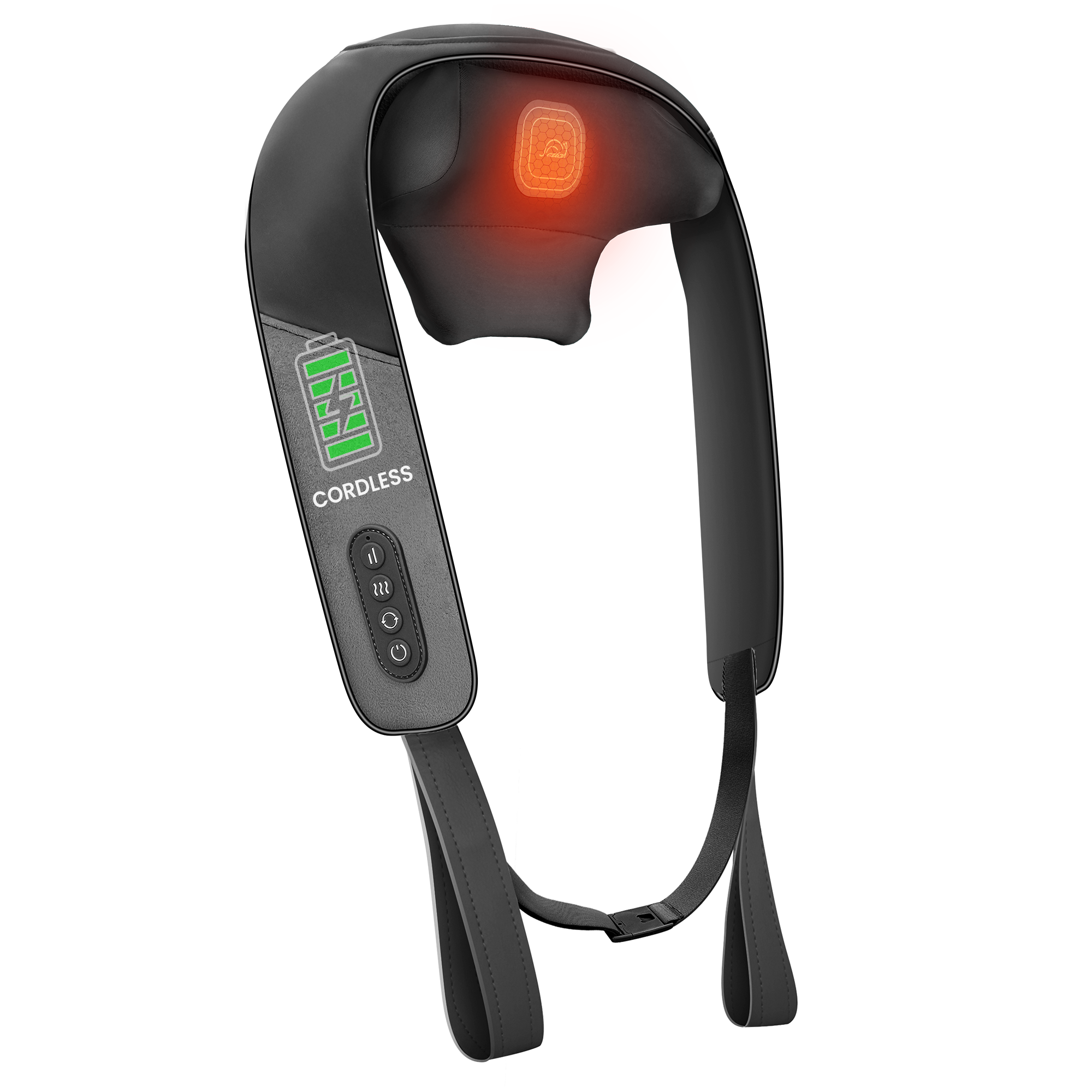 2026 Upgrade Cordless Shiatsu Neck Massager, Graphene & Heating Rechargable