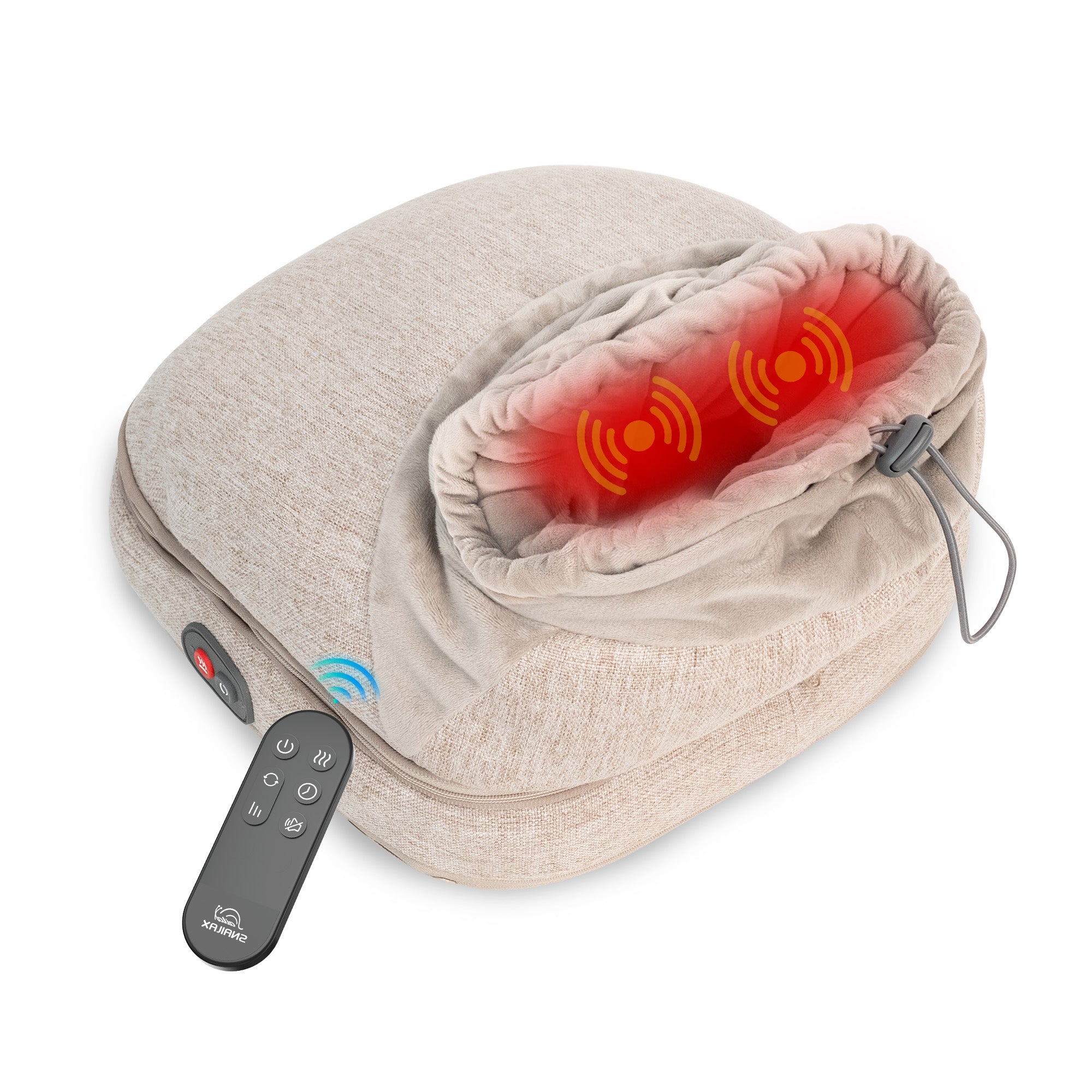 Snailax Shiatsu Foot Massager with Heat - Deep Kneading for Pain Relief & Relaxation