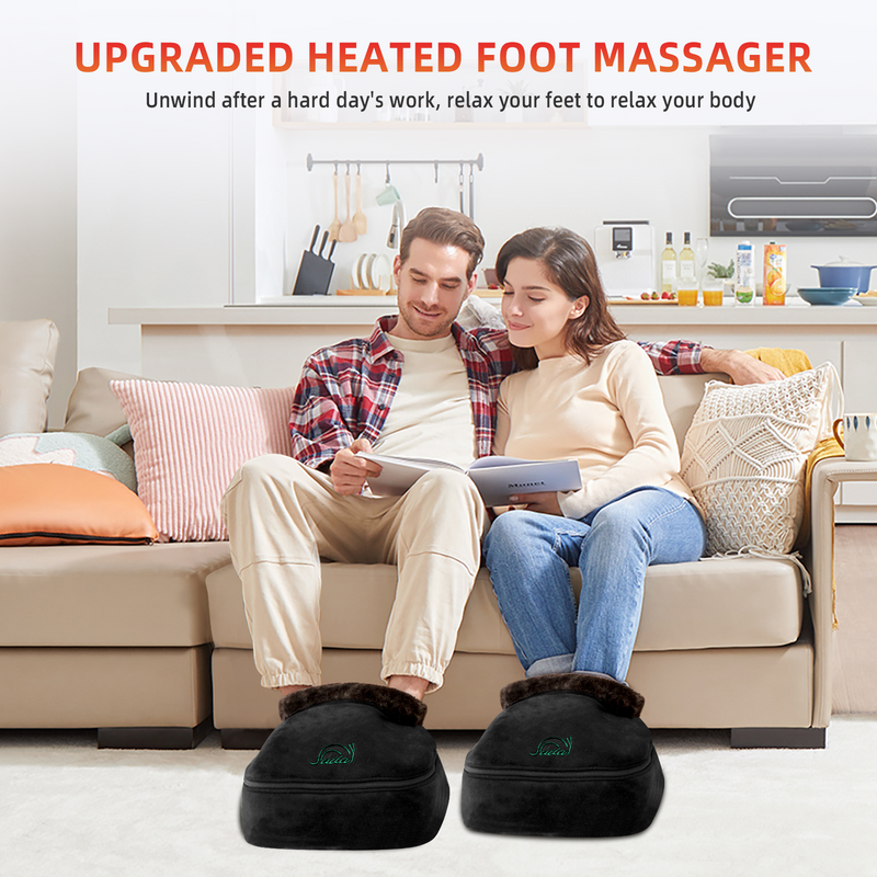 Shiatsu Gentle Foot Massager Machine with 3 Adjustable Heating Levels - 522-APP