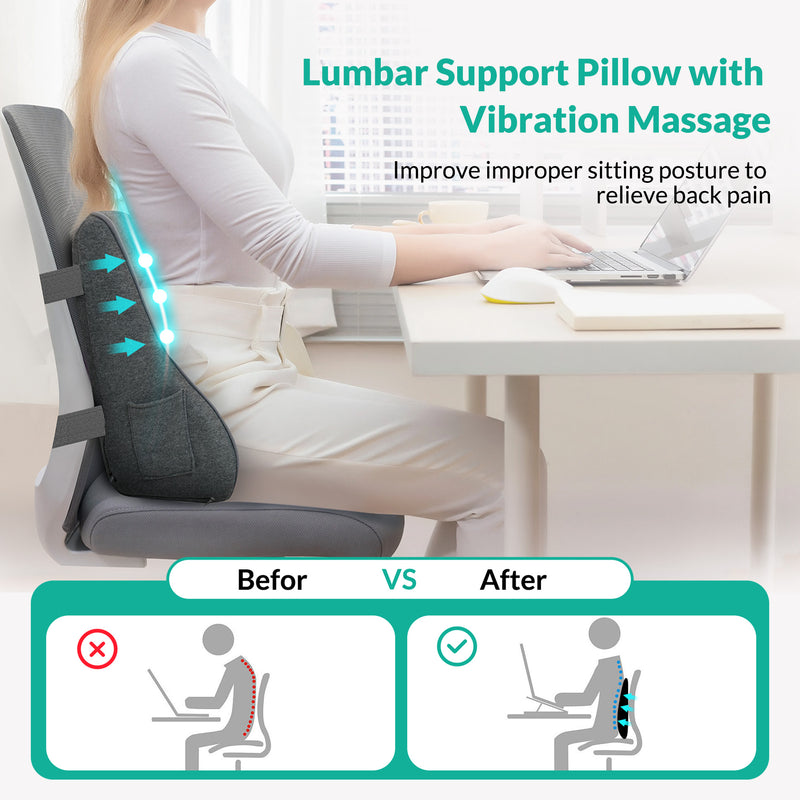 Car Lumbar Support Pillow for Office Chair Lower Back Pain