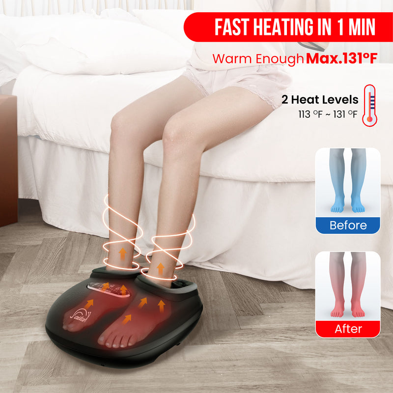 Snailax Shiatsu Deep Kneading Foot Massager with Heat --SL-52A2