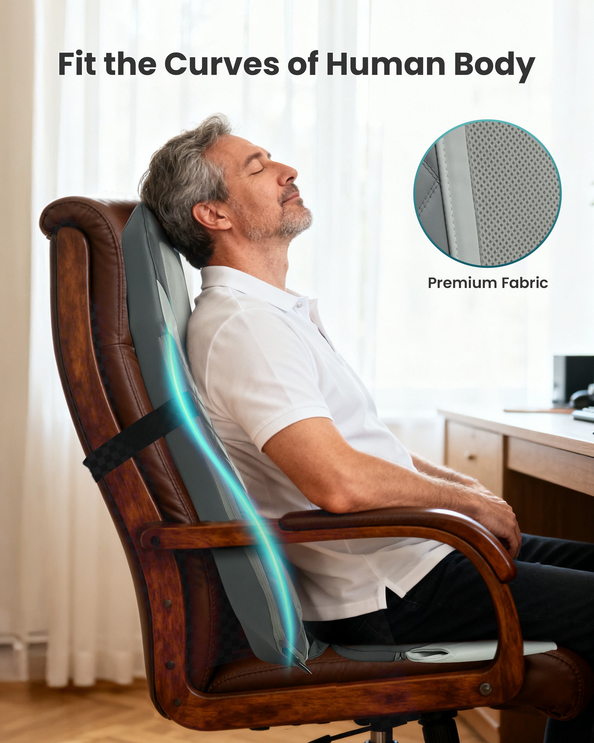 Shiatsu Back Massager, Longer Massage Chair Pad