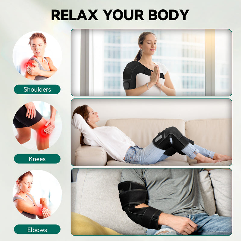 Snailax Vibration Knee Massager with 3 Adjustable Heat & 3 Intensities - 538