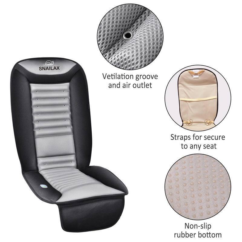 Snailax Cooling Car Seat Cushion with Vibration Massage - 252