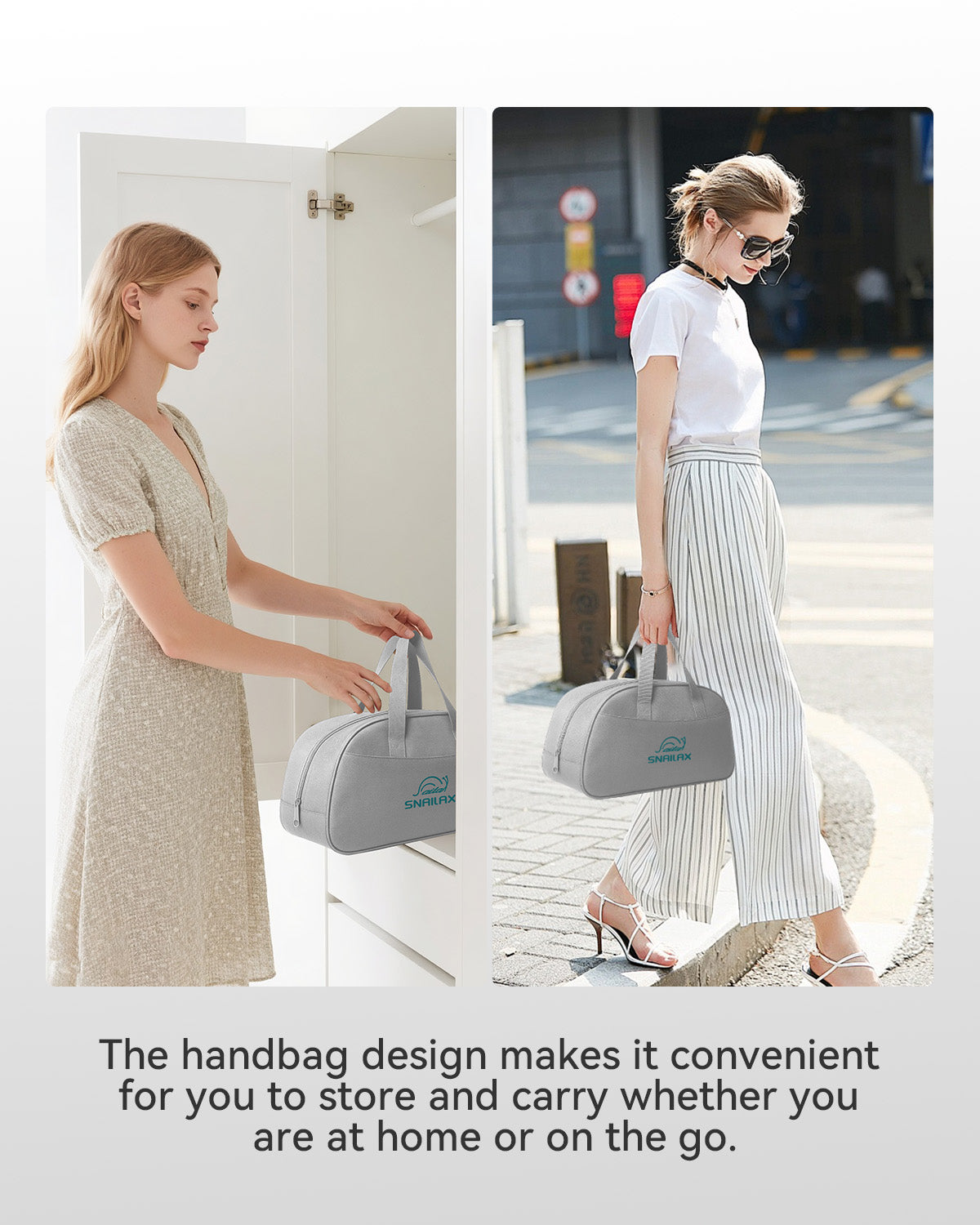 Snailax Cordless Neck Massager with Heat, with Portable Carry Bag