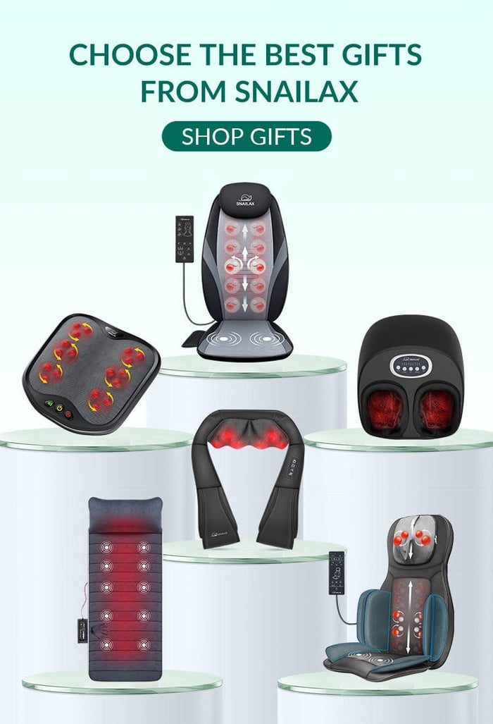 Snailax - Hand Massager - Neck and Back Massager - Head Therapy with Vibration - Acupressure - Shiatsu Neck Massager.