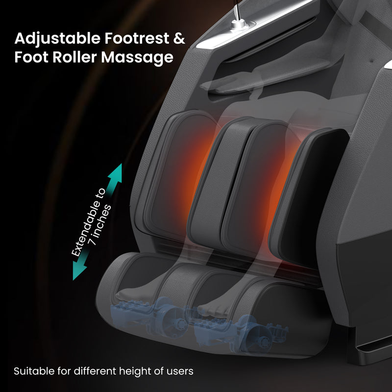 Snailax 4D Zero Gravity Track Shiatsu Full Body Massage Recliner Chair With Graphene Heating - SL-931