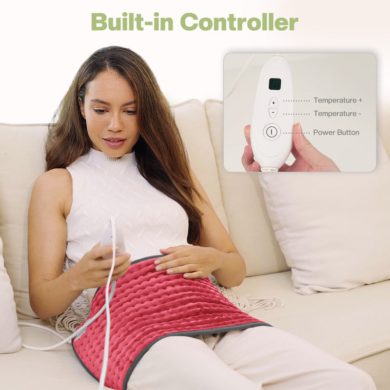 Snailax Electric Heating Pad for Back & Multiple Body Parts Pain Relief - SL-019M3-R