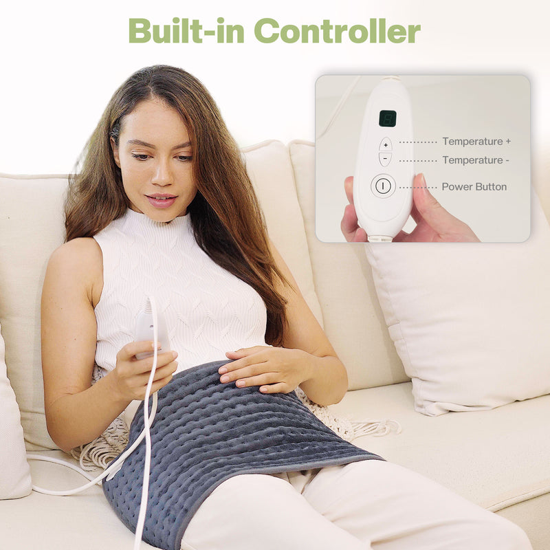Snailax Electric Heating Pad for Back & Multiple Body Parts Pain Relief - SL-019M3-G