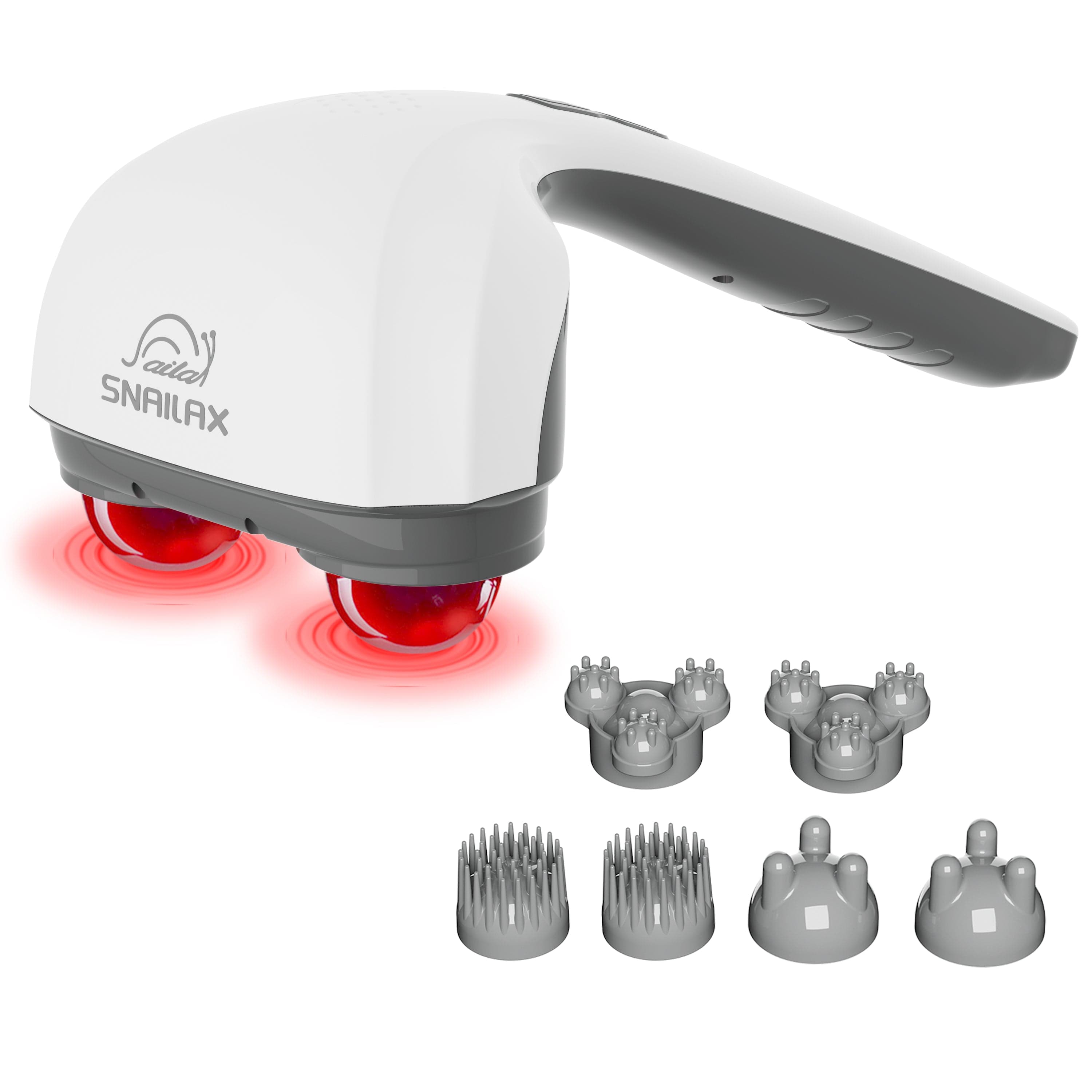 Snailax Cordless Handheld Back Massager with Heat,Deep Tissue Percussion Massager - 498GRY