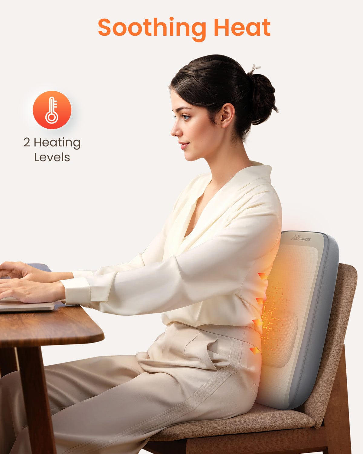 Shiatsu Massage Pillow with Heat - Neck, Back & Shoulder