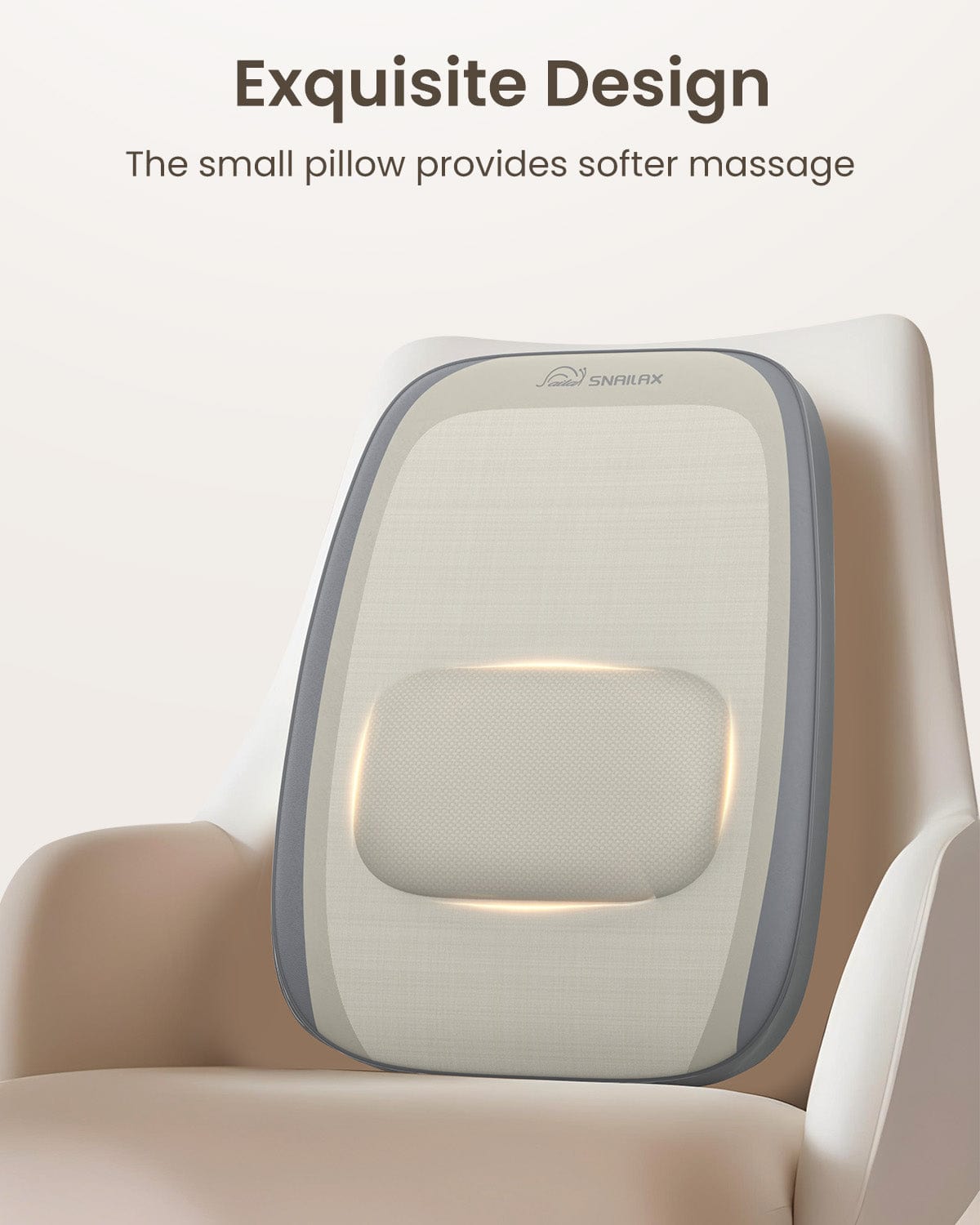 Snailax Lumbar Support & Massager Snailax Shiatsu Neck and Back Massager with Heat, Back Massager for Back Pain Deep Tissue, Massager for Neck and Back, Kneading Back Massage Pillow, Gifts SL-146