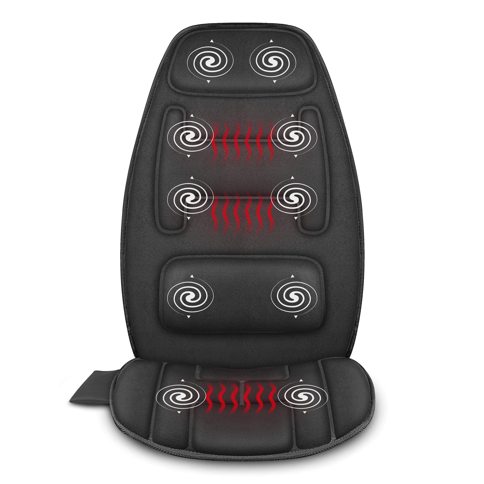 Snailax Massage Seat Cushion with Heat, Extra Memory Foam Support Pad in Neck and Lumbar - 126