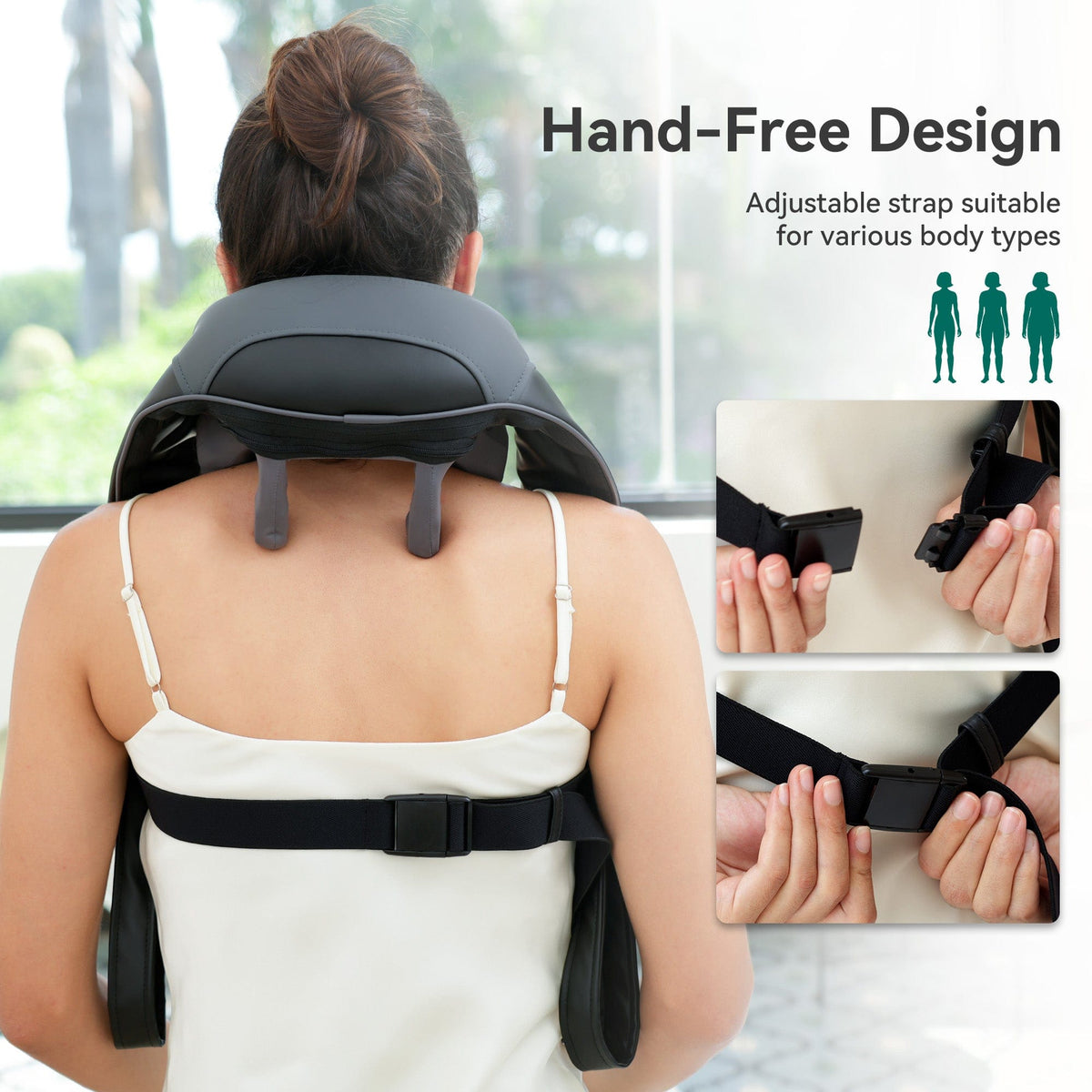 Snail Neck Neck Shoulder Massager - Shiatsu Heating Massage for Back Pain