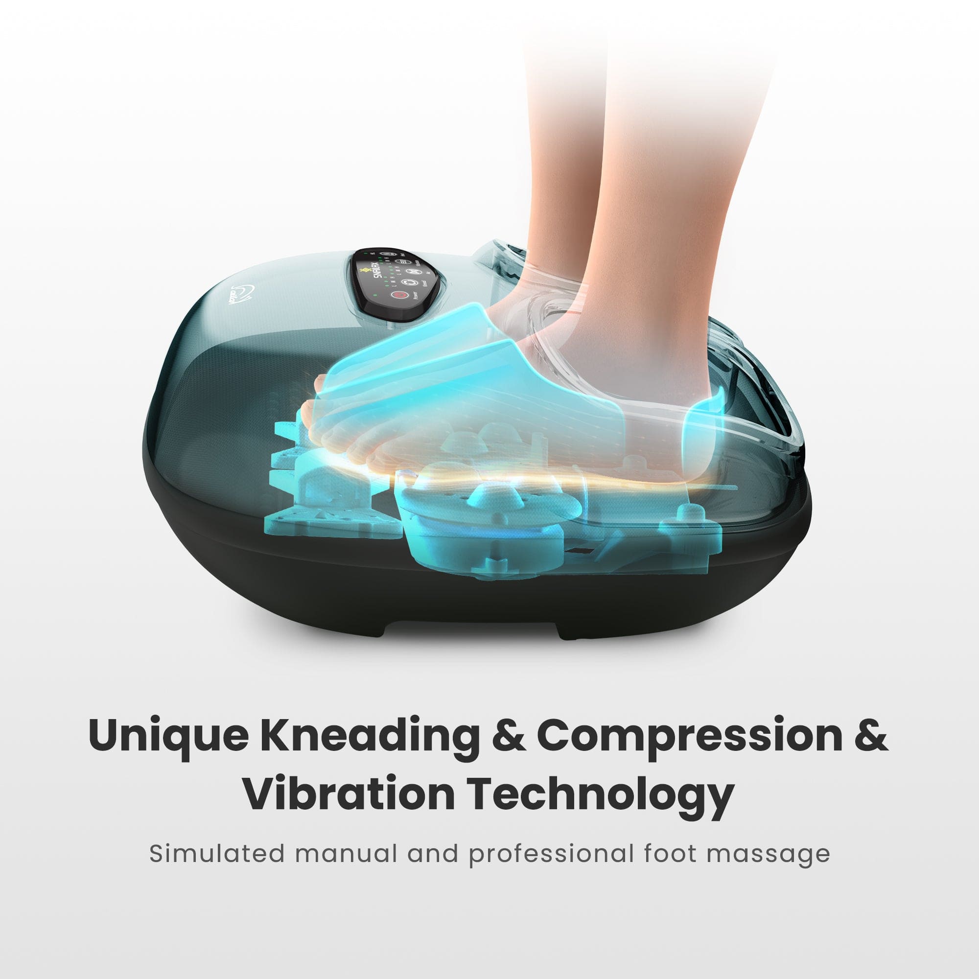 Snailax Snailax Electric Shiatsu Foot Massager with Heat Kneading Vibration Compression and Remote Control, Size 13 - 52A2RC