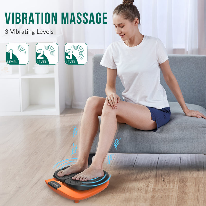 Snailax Vibration Foot Massager with Heat, App Control, Adjustable Vibration Electric Foot Massager --591-APP