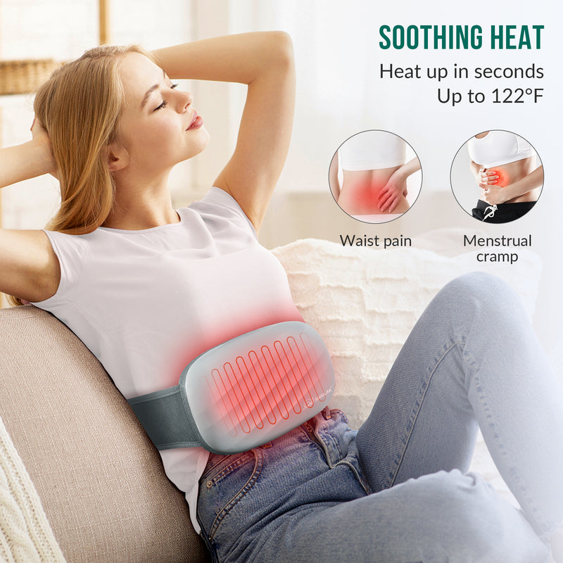 Snailax Heating Pads for Back Pain, Back Massager Belt with 3 Heat Settings --SL-307F