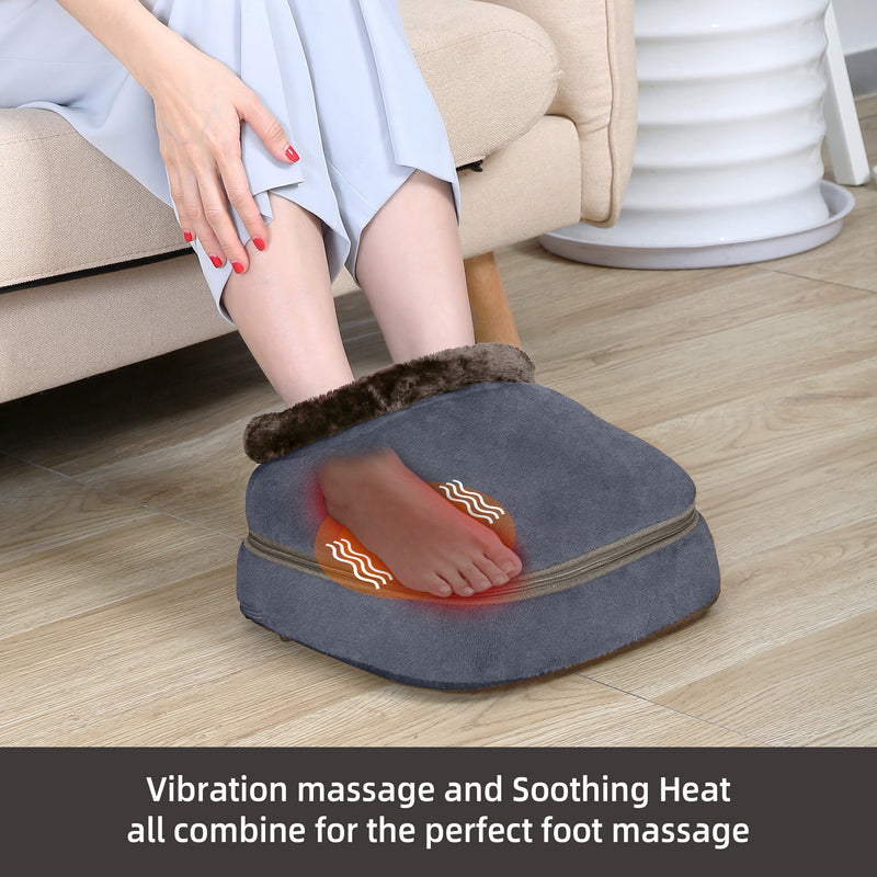 Snailax 3-in-1 Foot Warmer and Vibration Foot Massager & Back Massager with Heat -- 522VG