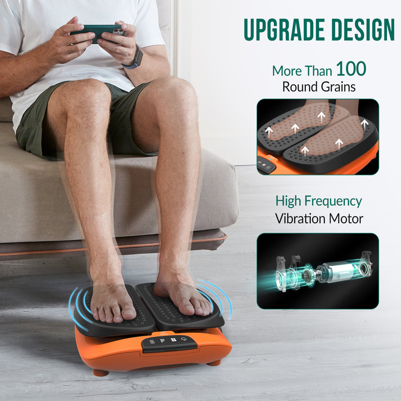 Snailax Vibration Foot Massager with Heat, App Control, Adjustable Vibration Electric Foot Massager --591-APP