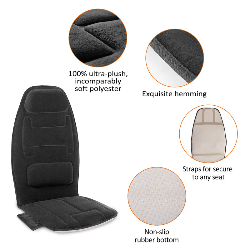 Snailax Massage Seat Cushion with Heat (Black)