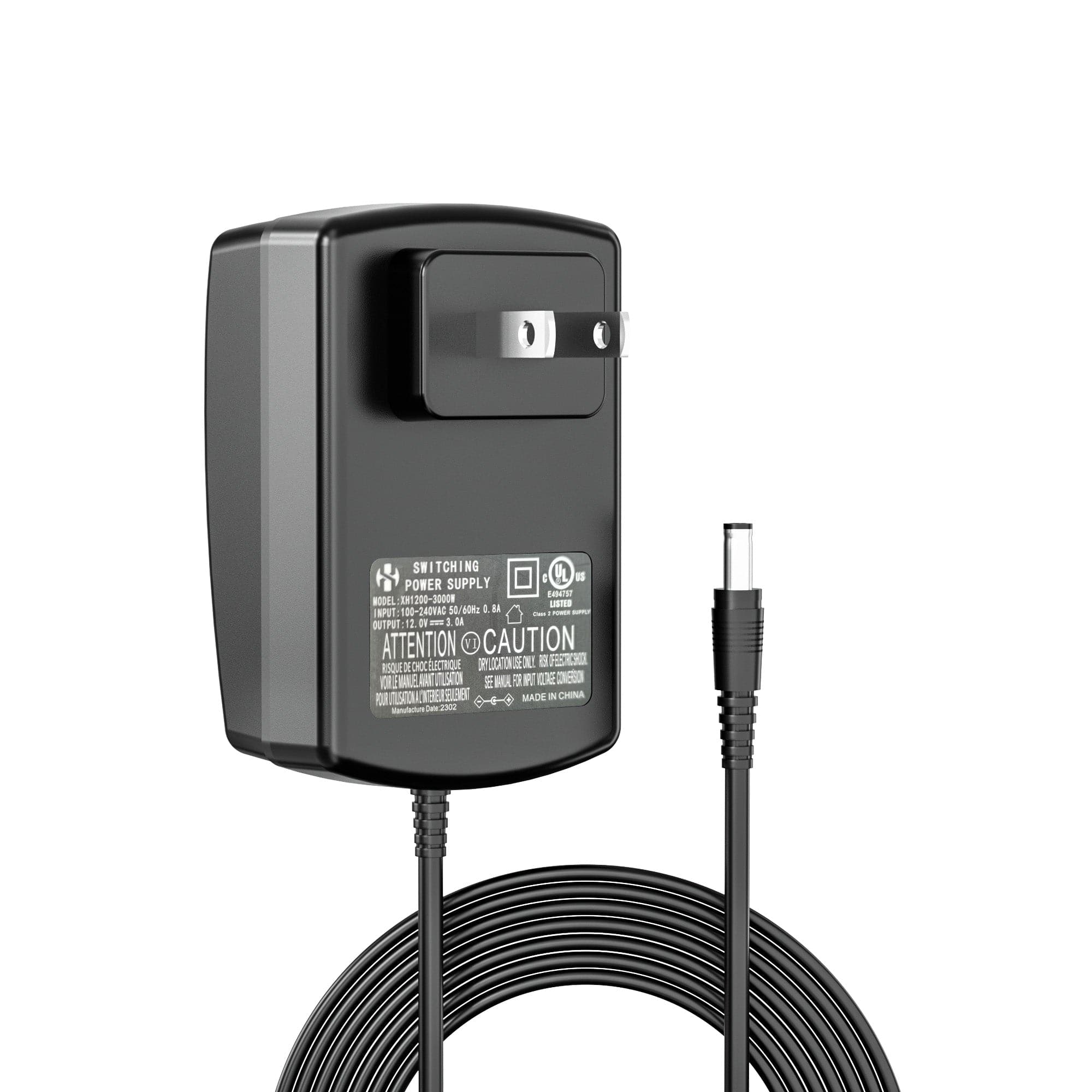 Snailax Adapter Charger USA Snailax 12V 3A Power Supply Adapter, Home Adapter, Low Voltage Devices--SL-8216