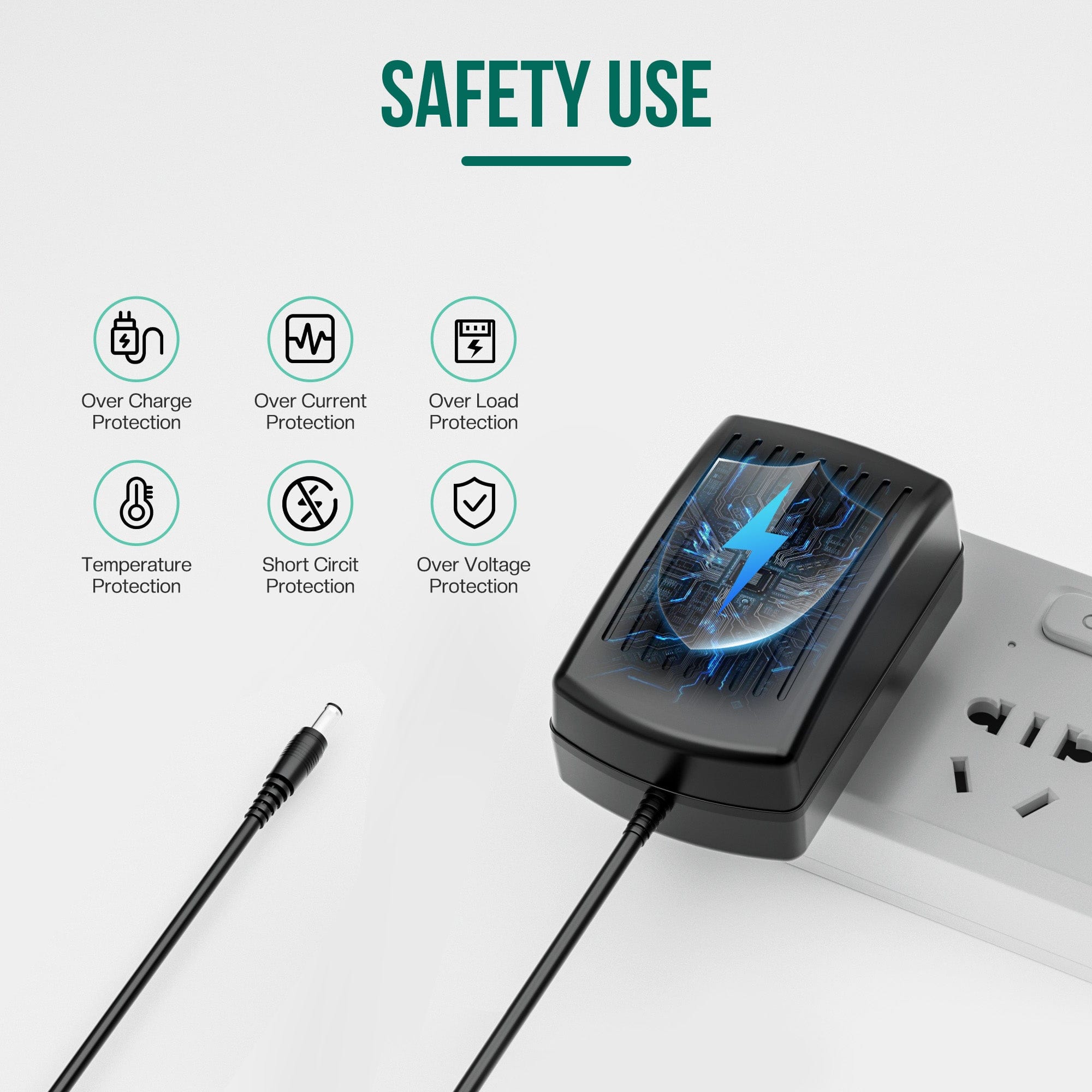 Snailax Adapter Charger USA Snailax 12V 3A Power Supply Adapter, Home Adapter, Low Voltage Devices--SL-8216